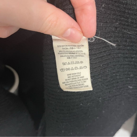 Free People Softly Structured Knit Tunic Black - Picture 6 of 7